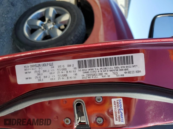 2014 Ram 1500 Big Horn с VIN 1C6RR7GG0ES119985, выставлен на аукционе Copart как лот 48382335 с пробегом 174 341 миль миль и Чистый • Clean title. История ставок и продаж доступна на DreamBid. Изображение 12.