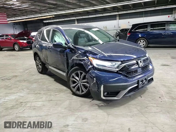 2020 Honda CR-V Touring with VIN 2HKRW2H96LH648423, listed as a Copart auction lot 54510035 with 68,663 mi miles and Salvage title. Bid and sale history available at DreamBid. Image 14.
