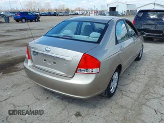 2008 Kia Spectra SX with VIN KNAFE121985552051, listed as a IAAI auction lot 41887222 with 45,308 mi miles. Bid and sale history available at carsss.com. Image 4.
