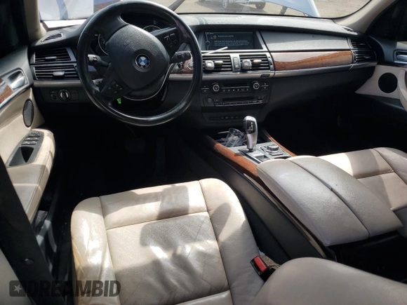 2012 BMW X5 35i with VIN 5UXZV4C56CL754643, listed as a Copart auction lot 55970125 with 150,584 mi miles and Salvage title. Bid and sale history available at DreamBid. Image 8.