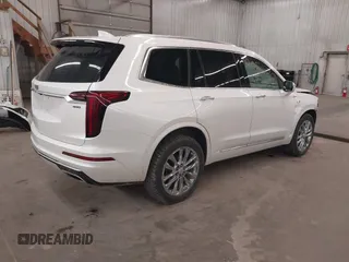 2022 Cadillac XT6 Premium Luxury with VIN 1GYKPDRS3NZ131095, listed as a IAAI auction lot 42087620 with 36,740 mi miles and . Bid and sale history available at DreamBid. Image 4.