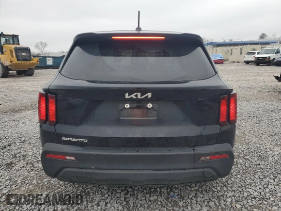 2023 Kia Sorento LX with VIN 5XYRG4LC7PG234883, listed as a Copart auction lot 46088235 with 35,973 mi miles and Salvage Title. Bid and sale history available at carsss.com. Image 6.