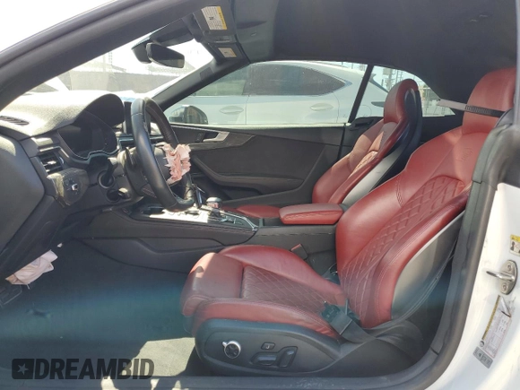 2018 Audi S5 Premium Plus z VIN WAUY4GF59JN004438, wystawiony jako Copart lot #57153865 z przebiegiem 24 970 mil mil oraz Szkoda całkowita • Salvage title. Historia ofert i sprzedaży dostępna na DreamBid. Obrazek 7.