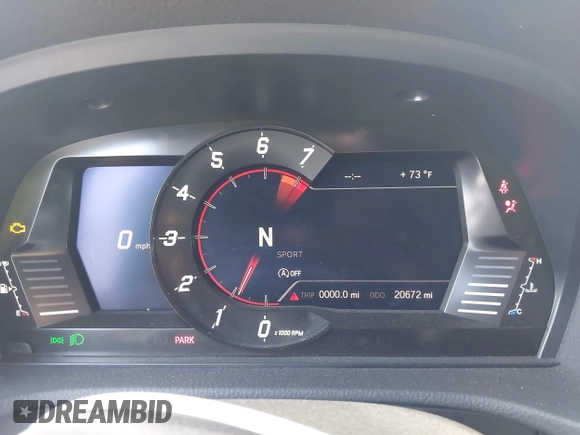 2024 Toyota Supra 3.0 with VIN WZ1DB0G02RW066224, listed as a IAAI auction lot 42243491 with 20,672 mi miles and . Bid and sale history available at DreamBid. Image 7.