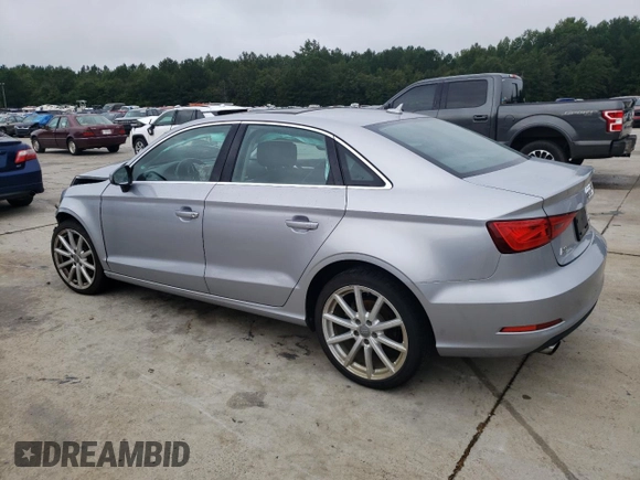 2015 Audi A3 2.0T Premium Plus with VIN WAUEFGFF8F1043462, listed as a Copart auction lot 65933493 with 0 mi miles. Bid and sale history available at carsss.com. Image 2.