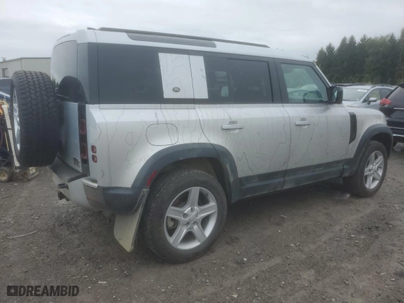 2022 Land Rover Defender SE with VIN SALEP7RU0N2106968, listed as a Copart auction lot 71045954 with 35,366 mi miles and Salvage Title. Bid and sale history available at carsss.com. Image 3.