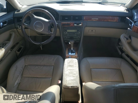 2004 Audi A6 3.0L with VIN WAULT64B64N049177, listed as a Copart auction lot 42530925 with 208,001 mi miles and Salvage Title. Bid and sale history available at carsss.com. Image 8.
