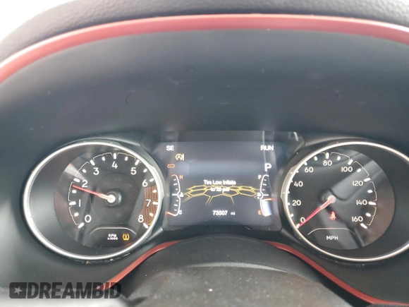 2019 Jeep Compass Trailhawk with VIN 3C4NJDDB6KT747940, listed as a Copart auction lot 55314575 with 73,507 mi miles and Clean Title. Bid and sale history available at DreamBid. Image 9.