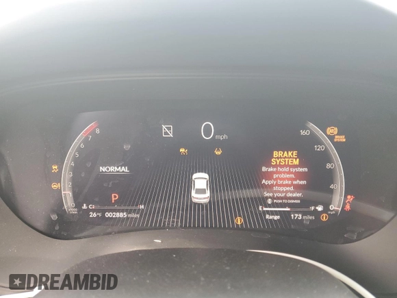 2025 Acura TLX w/A-Spec Package with VIN 19UUB6F56SA000665, listed as a Copart auction lot 45794825 with 2,885 mi miles and Salvage Title. Bid and sale history available at DreamBid. Image 9.