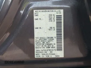 2014 Nissan Altima SV with VIN 1N4AL3AP5EC290370, listed as a IAAI auction lot 41755065 with 163,221 mi miles and . Bid and sale history available at DreamBid. Image 9.
