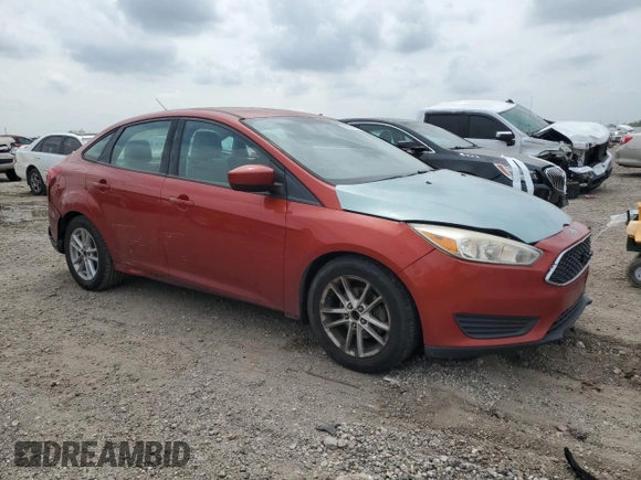 2018 Ford Focus SE with VIN 1FADP3F21JL316763, listed as a Copart auction lot 50241445 with 104,830 mi miles and Salvage Title. Bid and sale history available at carsss.com. Image 4.