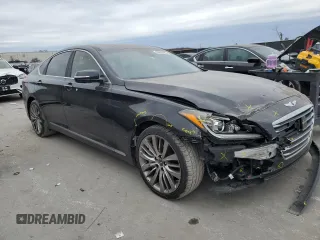 2017 Genesis G80 Ultimate with VIN KMHGN4JF5HU173281, listed as a Copart auction lot 88655005 with 188,294 mi miles and Salvage Title. Bid and sale history available at DreamBid. Image 4.