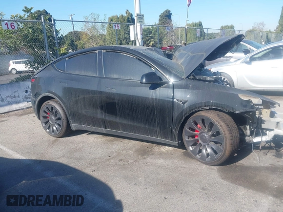 2024 Tesla Model Y Performance with VIN 7SAYGDEF7RF021464, listed as a IAAI auction lot 41225432 with Not Provided miles and . Bid and sale history available at DreamBid. Image 12.
