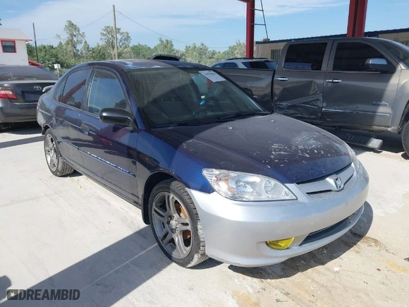 2004 Honda Civic LX with VIN 2HGES16504H520579, listed as a IAAI auction lot 41978506 with 173,511 mi miles. Bid and sale history available at carsss.com. Image 1.