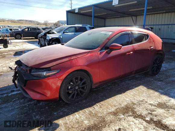 2022 Mazda Mazda3 Hatchback Premium with VIN JM1BPAML4N1502493, listed as a Copart auction lot 41916025 with 42,171 mi miles and Salvage Title. Bid and sale history available at carsss.com. Image 1.
