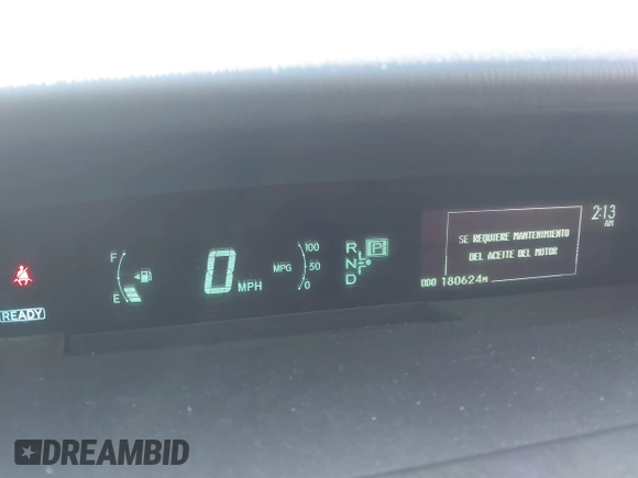 2010 Toyota Prius II with VIN JTDKN3DU3A5126169, listed as a IAAI auction lot 41605289 with 180,624 mi miles. Bid and sale history available at carsss.com. Image 7.