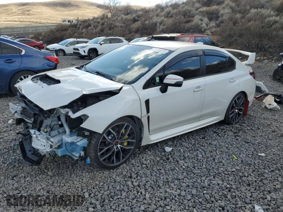 2020 Subaru WRX STI with VIN JF1VA2E65L9821158, listed as a Copart auction lot 47175655 with 48,632 mi miles and Salvage title. Bid and sale history available at DreamBid. Image 1.