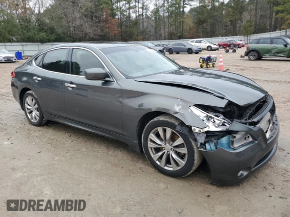2012 Infiniti M37 with VIN JN1BY1AR8CM390754, listed as a Copart auction lot 84196764 with 141,360 mi miles and Salvage Title. Bid and sale history available at carsss.com. Image 4.