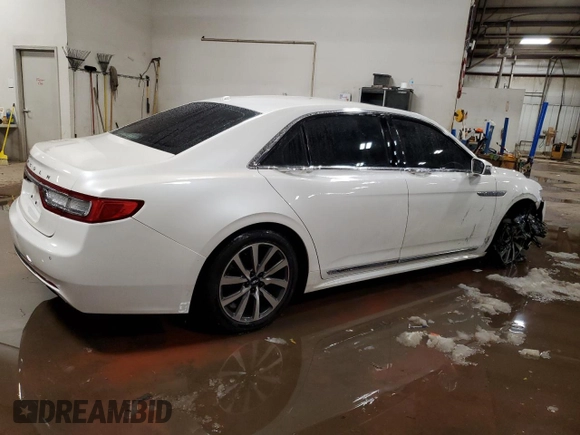 2017 Lincoln Continental Premiere with VIN 1LN6L9PK2H5624406, listed as a Copart auction lot 43251725 with 48,059 mi miles and Salvage Title. Bid and sale history available at carsss.com. Image 3.