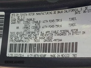 2023 Toyota Tacoma SR with VIN 3TMCZ5AN0PM614127, listed as a IAAI auction lot 41974924 with 12,674 mi miles and . Bid and sale history available at DreamBid. Image 9.