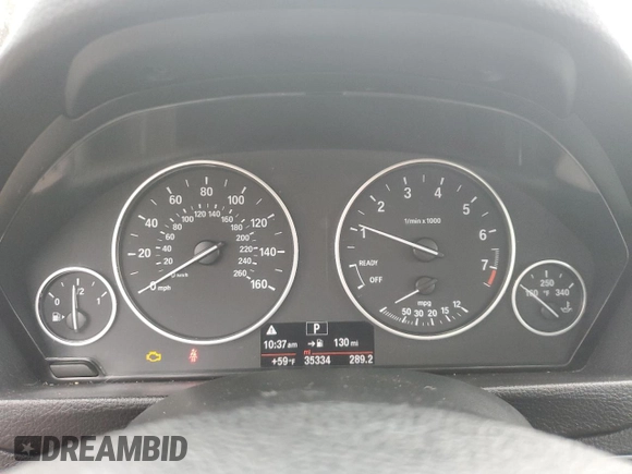 2017 BMW 3 Series 320i with VIN WBA8E1G53HNU13439, listed as a Copart auction lot 47745005 with 35,334 mi miles and Salvage Title. Bid and sale history available at carsss.com. Image 9.