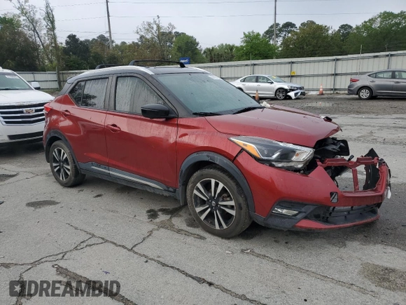 2019 Nissan Kicks SR with VIN 3N1CP5CU8KL482701, listed as a Copart auction lot 51110105 with 93,263 mi miles and Salvage Title. Bid and sale history available at carsss.com. Image 4.