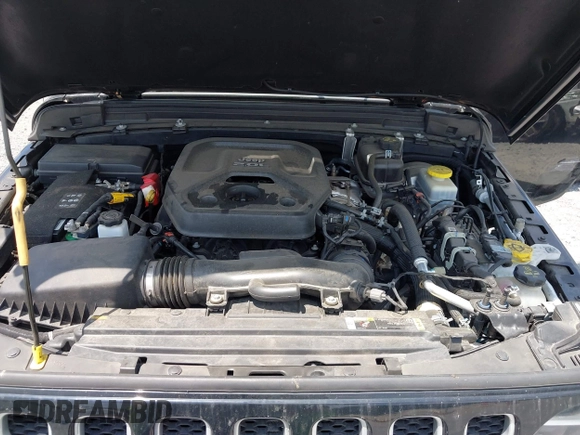 2021 Jeep Wrangler Unlimited Sahara with VIN 1C4HJXEN9MW681422, listed as a IAAI auction lot 42563426 with 48,582 mi miles and . Bid and sale history available at DreamBid. Image 10.