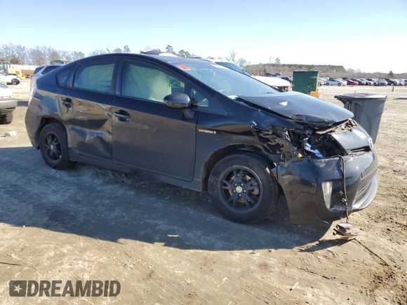 2012 Toyota Prius One with VIN JTDKN3DUXC5524689, listed as a Copart auction lot 50151695 with Not Provided miles and Salvage Title. Bid and sale history available at DreamBid. Image 4.