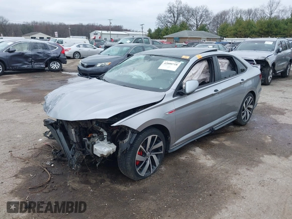 2019 Volkswagen Jetta GLI S with VIN 3VW5T7BU9KM157755, listed as a IAAI auction lot 42000718 with 121,015 mi miles and . Bid and sale history available at DreamBid. Image 2.