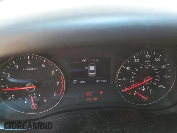 2017 Kia Cadenza Premium with VIN KNALC4J11H5087048, listed as a Copart auction lot 72180834 with 65,890 mi miles and Salvage Title. Bid and sale history available at carsss.com. Image 9.