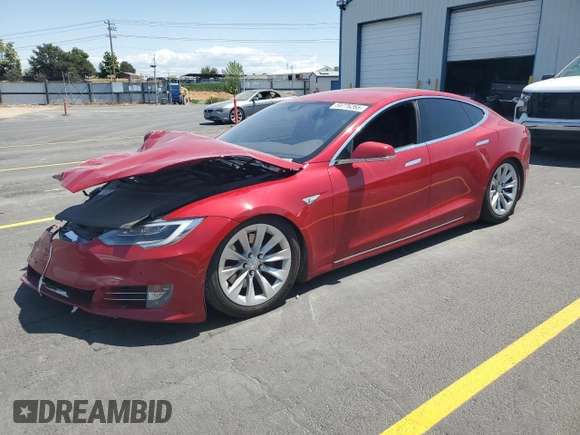 2016 Tesla Model S 90D with VIN 5YJSA1E26GF150180, listed as a Copart auction lot 59776265 with 141,218 mi miles and Salvage title. Bid and sale history available at DreamBid. Image 1.