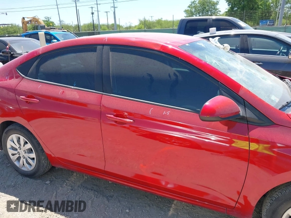 2022 Hyundai Accent SE with VIN 3KPC24A6XNE183245, listed as a IAAI auction lot 42216371 with 20,599 mi miles and . Bid and sale history available at DreamBid. Image 13.