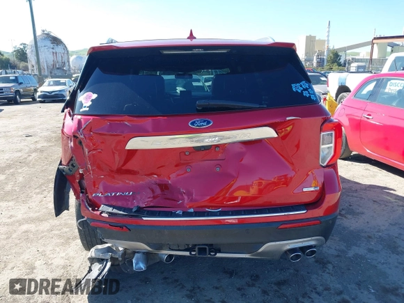 2020 Ford Explorer Platinum with VIN 1FM5K8HCXLGA82209, listed as a IAAI auction lot 41823764 with 52,016 mi miles. Bid and sale history available at carsss.com. Image 17.