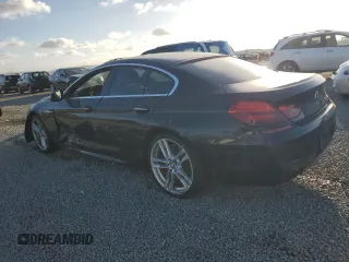 2013 BMW 6 Series 650i with VIN WBA6B2C50DD128130, listed as a Copart auction lot 46718645 with 123,540 mi miles and Salvage Title. Bid and sale history available at DreamBid. Image 2.