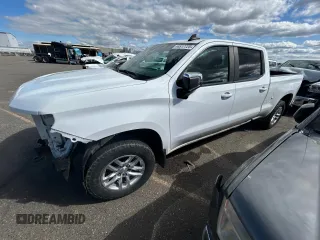 2022 Chevrolet Silverado 1500 LT with VIN 1GCUYDED1NZ186681, listed as a Copart auction lot 44517725 with 89,398 mi miles and Salvage Title. Bid and sale history available at DreamBid. Image 1.