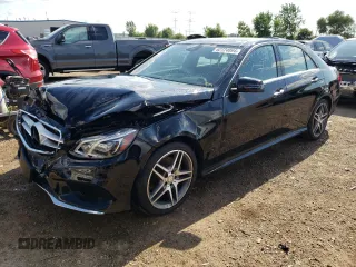2015 Mercedes-Benz E-Class E 400 with VIN WDDHF6HB5FB109163, listed as a Copart auction lot 62724894 with 61,483 mi miles and Salvage Title. Bid and sale history available at carsss.com. Image 1.