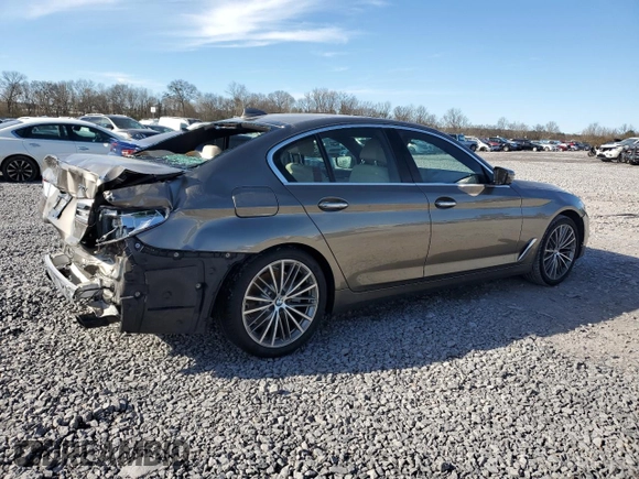 2018 BMW 5 Series 530i with VIN WBAJA5C59JG900052, listed as a Copart auction lot 47998295 with 38,134 mi miles and Salvage Title. Bid and sale history available at carsss.com. Image 3.