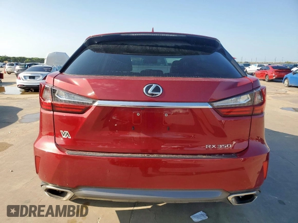 2016 Lexus RX 350 with VIN 2T2ZZMCA5GC033287, listed as a Copart auction lot 64133785 with Not provided miles and Clean title. Bid and sale history available at DreamBid. Image 6.