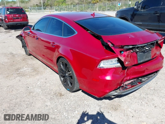 2012 Audi A7 Prestige with VIN WAU2GAFC5CN120425, listed as a IAAI auction lot 41747630 with 128,401 mi miles and . Bid and sale history available at carsss.com. Image 3.