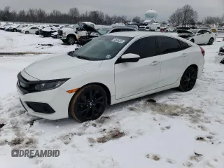 2021 Honda Civic Sedan Sport with VIN 2HGFC2F8XMH510143, listed as a Copart auction lot 44635225 with 49,871 mi miles and Salvage Title. Bid and sale history available at carsss.com. Image 1.