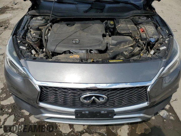 2017 Infiniti QX30 Premium with VIN SJKCH5CR3HA028570, listed as a Copart auction lot 59897525 with 75,214 mi miles and Salvage title. Bid and sale history available at DreamBid. Image 12.