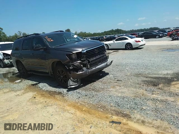 2021 Toyota Sequoia TRD Sport with VIN 5TDCY5B10MS183881, listed as a Copart auction lot 64272283 with 48,300 mi miles. Bid and sale history available at carsss.com. Image 12.