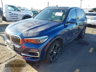 2020 BMW X5 sDrive40i with VIN 5UXCR4C0XLLT18814, listed as a IAAI auction lot 41828718 with 53,042 mi miles. Bid and sale history available at carsss.com. Image 2.