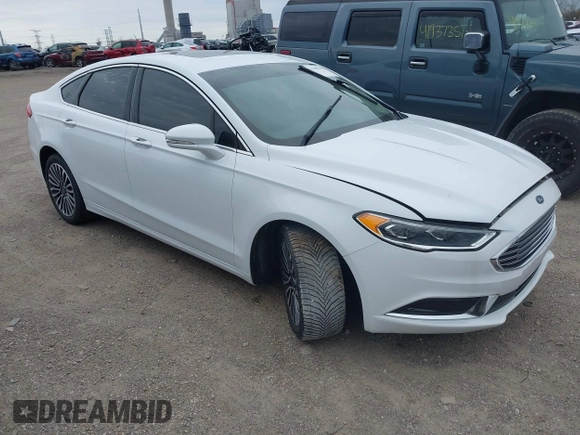 2018 Ford Fusion SE with VIN 3FA6P0HD6JR175468, listed as a IAAI auction lot 41989293 with 107,273 mi miles. Bid and sale history available at carsss.com. Image 1.