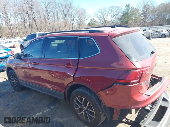 2019 Volkswagen Tiguan SE with VIN 3VV3B7AX6KM161627, listed as a IAAI auction lot 41698592 with 108,966 mi miles and . Bid and sale history available at DreamBid. Image 14.
