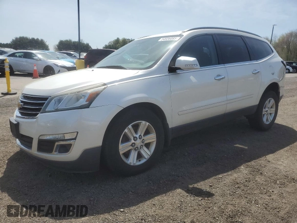 2014 Chevrolet Traverse LT with VIN 1GNKRGKD2EJ261646, listed as a Copart auction lot 54936085 with 155,693 mi miles and Salvage Title. Bid and sale history available at DreamBid. Image 1.