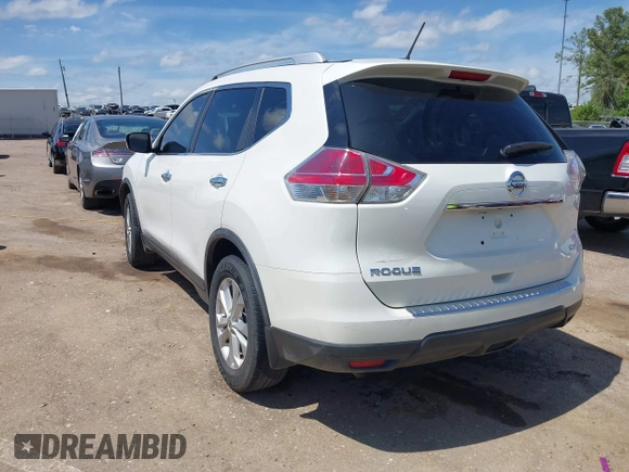 2016 Nissan Rogue SV with VIN KNMAT2MT2GP633600, listed as a IAAI auction lot 39191100 with 128,051 mi miles and . Bid and sale history available at DreamBid. Image 3.