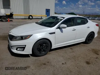 2015 Kia Optima LX with VIN KNAGM4A76F5529970, listed as a Copart auction lot 62151405 with 74,602 mi miles and Salvage title. Bid and sale history available at DreamBid. Image 1.