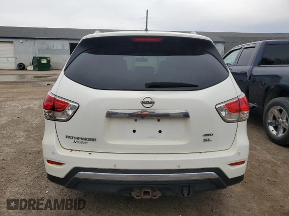 2014 Nissan Pathfinder SL z VIN 5N1AR2MMXEC671275, wystawiony jako Copart lot #51364405 z przebiegiem 160 087 mil mil oraz Czysty tytuł • Clean title. Historia ofert i sprzedaży dostępna na DreamBid. Obrazek 6.