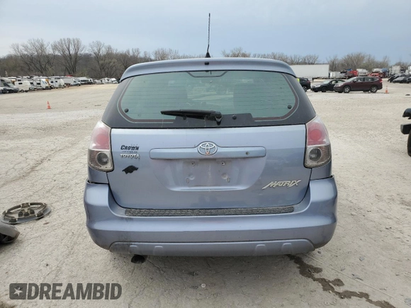 2006 Toyota Matrix STD with VIN 2T1KR32E46C584555, listed as a Copart auction lot 50241805 with 179,378 mi miles and Salvage Title. Bid and sale history available at DreamBid. Image 6.